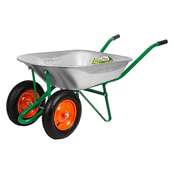 Тачка садово-строительная, 2-х колес., грузоподъемн. 170кг,78л//Palisad