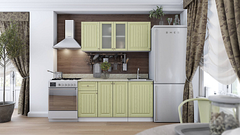 Кухня 1,5 Хозяюшка фисташка