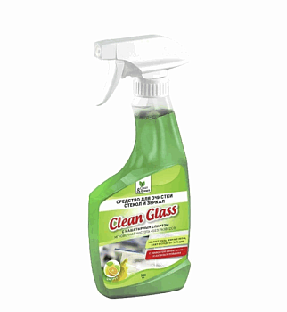 Средство д/мытья стекол и зеркал с наш.спиртом (триггер) 500мл Cleen&Green