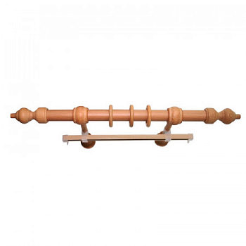 Карниз кругл. с дерев. фурн. 28мм БУК 2ряд. ЗАЖ./КР 160см