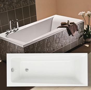 Ванна Lorena 170*70см прямоуг.ультра белый б/ножек + рама д/ван.метал,в комп.со сбор.пак.