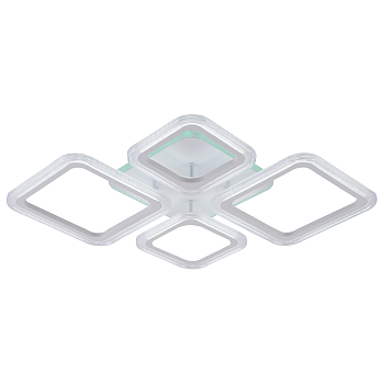 Люстра 09826/2+2СLI PR WT белый 84W+8W LED RGB 3000-6500K d710 ПДУ(ИК) диммер