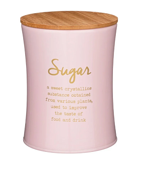 Емкость д/сыпучих продуктов agness Сахар диаметр=11 см высота=14 см арт. 790-248