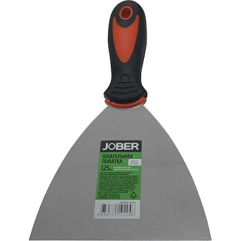 Шпатель Jober 125 мм, нержавеющая сталь, обрезиненная ручка