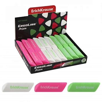 Ластик ErichKrause синтетика ErgoLine Prism 3В 44479 3279396