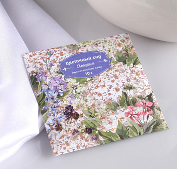 Аромасаше "Цветочный сад" олеария 10г 10*10,5 см 4879922