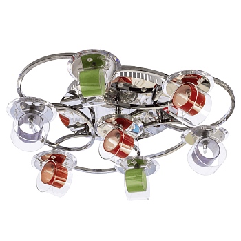 Люстра 7323/7CR RC WTBLLED