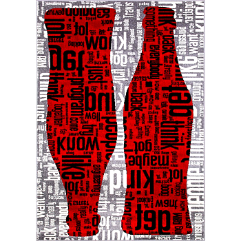 Ковер RIO MERINOS 1,20*1,80 C081 GRAY-RED