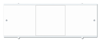Экран под ванну 1,50 Премиум А Белый алюминиевый профиль 004471 Метакам