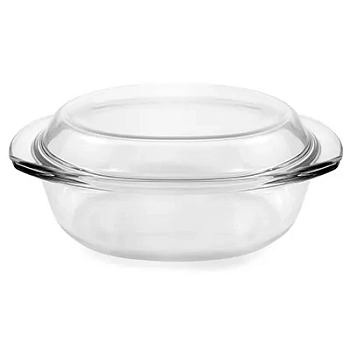 Лоток(латка) ст 3,5л овал 32*23см h13см с/кр термостекло цветн/кор (ДМ) 9163
