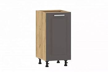 Тумба кухонная 100.01 400 "Вокс" (Софт Графит, Дуб Крафт Золотой) без столешницы