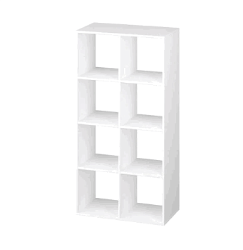 Стеллаж "Ник-3" 8 ячеек 709*301*1400 Белый снег