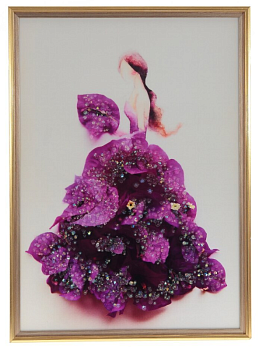 Панно с кристальным декором, L52 W3 H72 см 772556