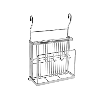 Держатель д/разделочной доски и ножей с крючкам хром LS302B.CR 