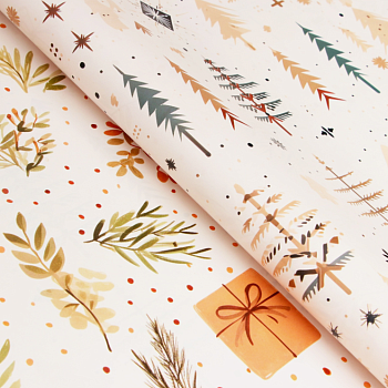 Бумага упак Подарок глянец 2-х стор. 70*100 см 10549236