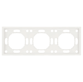 Рамка 3-м Эмили, PFR00-5003-01, белый фарфор, soft touch *49886