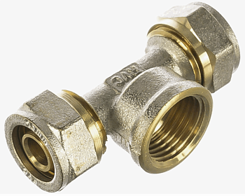 Тройник 16х1/2"х16 ц/ш/ц RC, MP-У