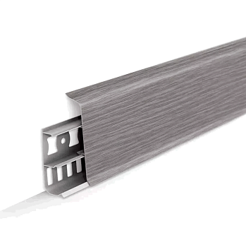 Плинтус напол. с каб. кан. Деконика 70мм 2,2м Дуб пепельный 210