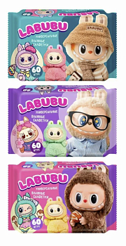 Салфетки влажные LABUBU 60шт. универсал микс