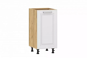 Тумба кухонная 100.01 400 "Вокс" (Меренга, Дуб Крафт Золотой) без столешницы