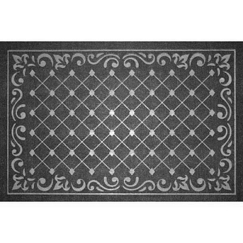 Коврик влаговпитывающий, 45*75 см. "Ромбы" черный