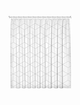 Штора для ванной с принтом "Акцент", 180*180см 77184
