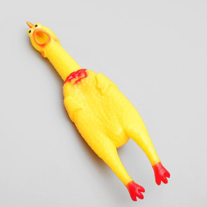 Игрушка пищащая Курица 16,5см