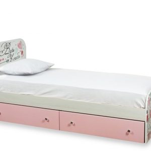 Кровать Малибу с 2-мя ящиками КР-10 (ясеньбелый/Белый)